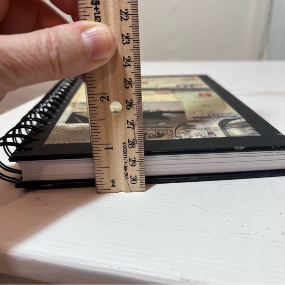 Vintage Travel Journal Spiral Notebook Markings by Susana England Nautical art - Picture 15 of 15